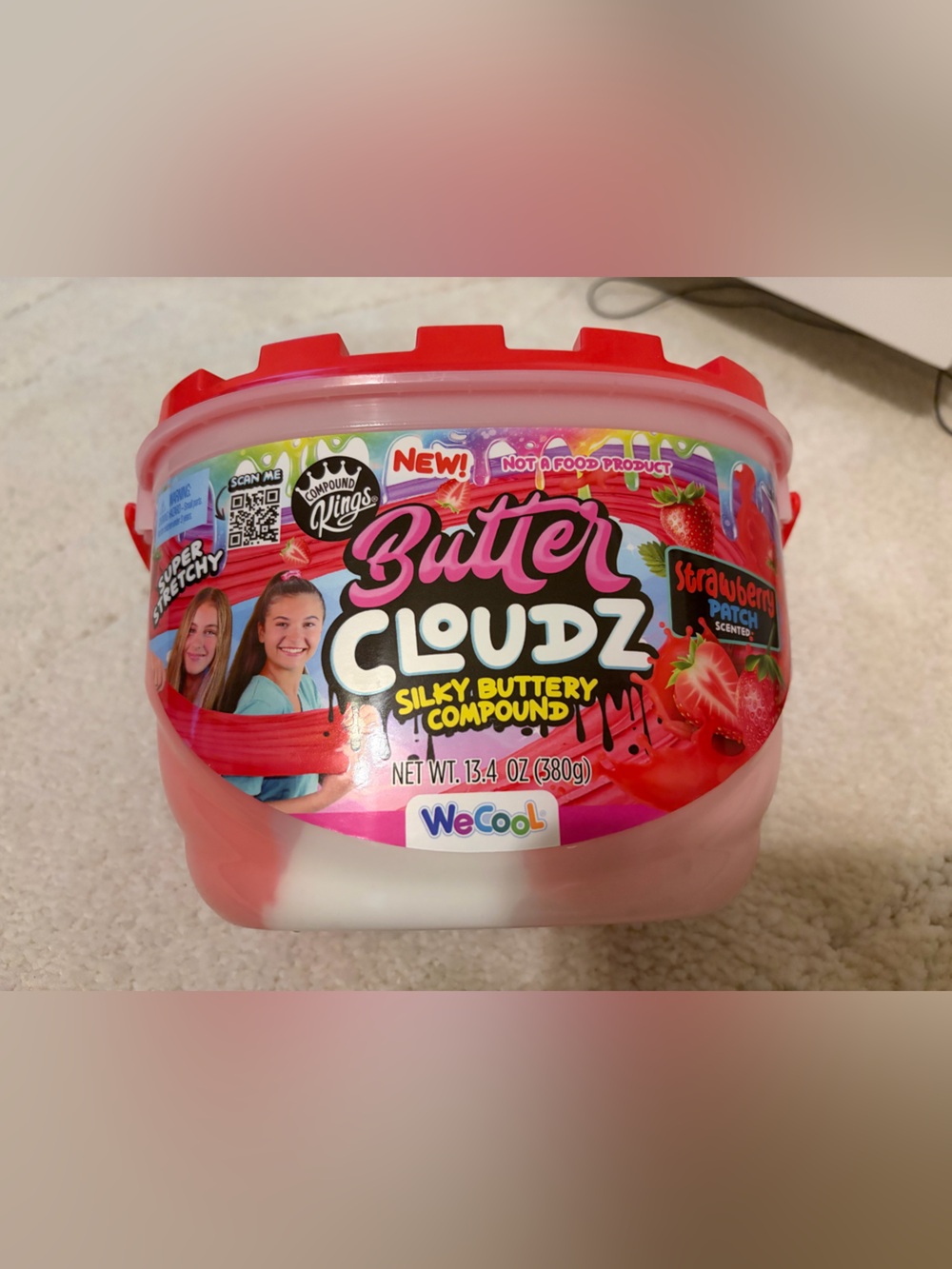 Butter Cloudz Silky Buttery Compound - Strawberry Patch (Red, White)